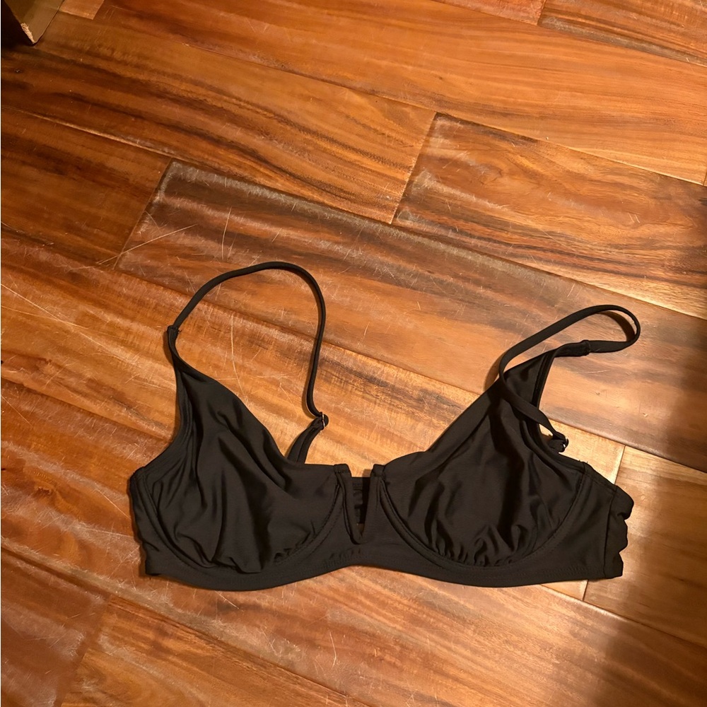 Anne Cole Black Underwire Bikini Top Swimwear (0625)